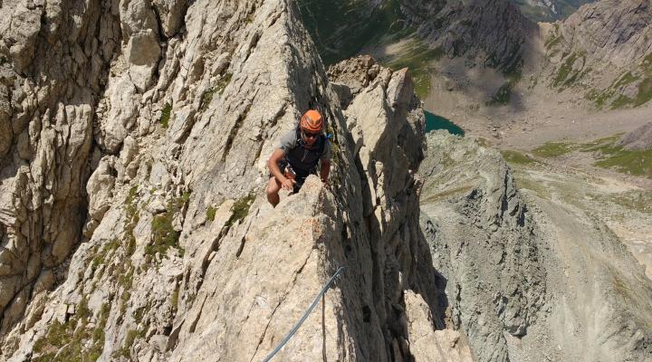 Aiguille de la Nova traversée des arêtes - Escalade Beaufortain