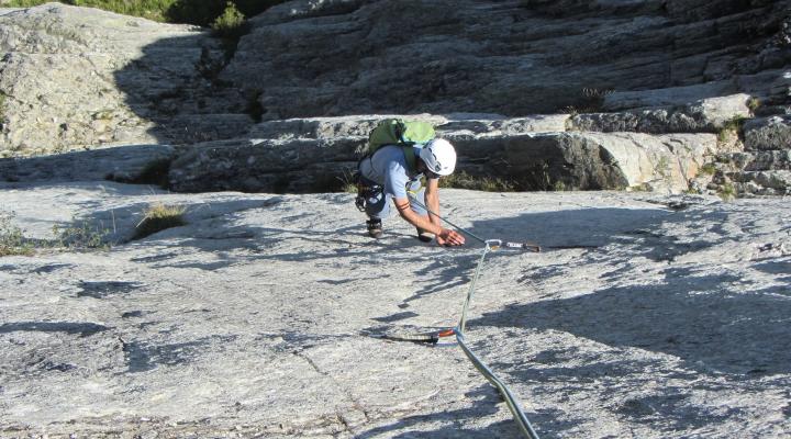 Escalade dans le Beaufortain - falaise de Séloge