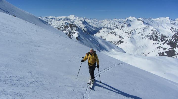 Montée à l'Ouille Noire au départ du glacier du Pisaillas