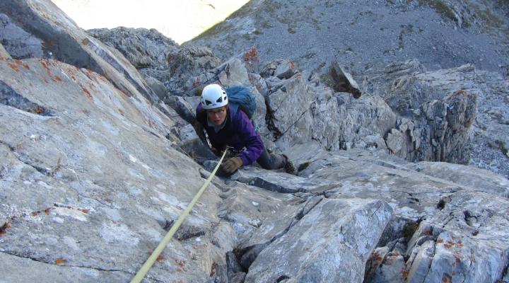 Alpinisme en Vanoise, escalade de l'Aiguille du Franchet