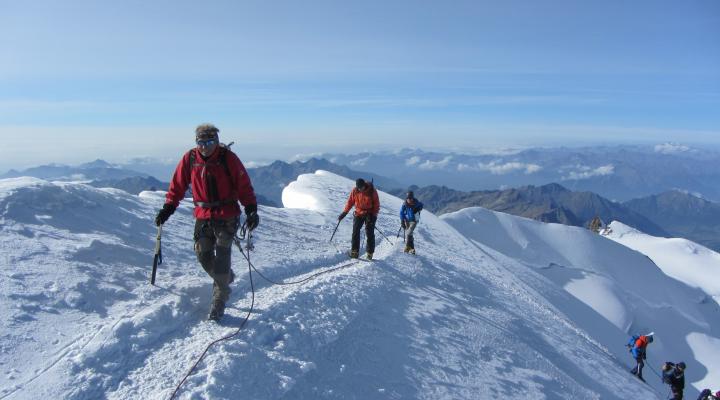 Alpinisme au Mont Rose - La Pointe Gnifetti