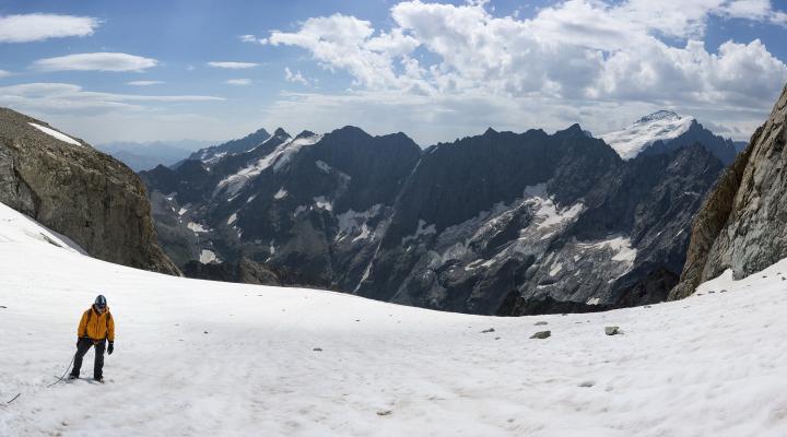 Descente par la voie normale