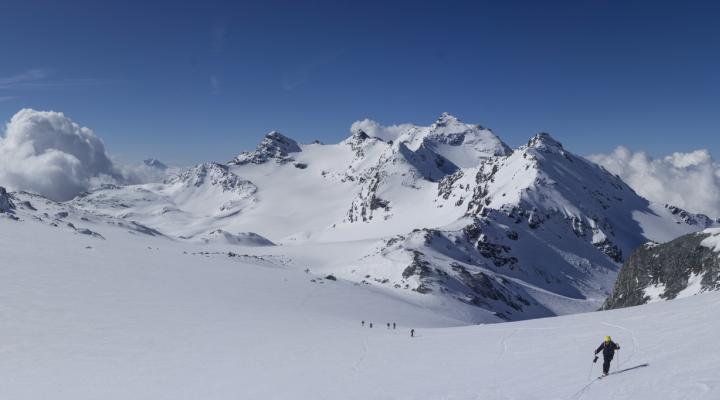 Sur le glacier de Chavière