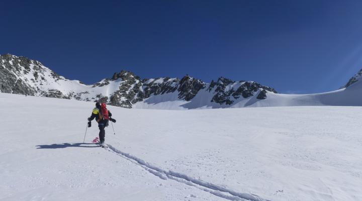 Sur le glacier de Chavière