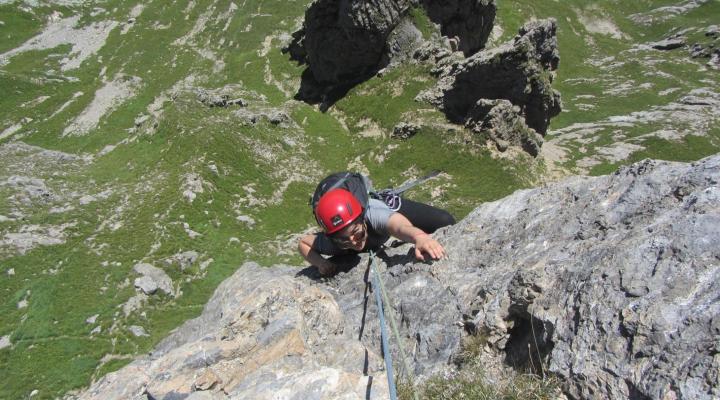 Pierra Menta - voie Bérard Rigotti L4