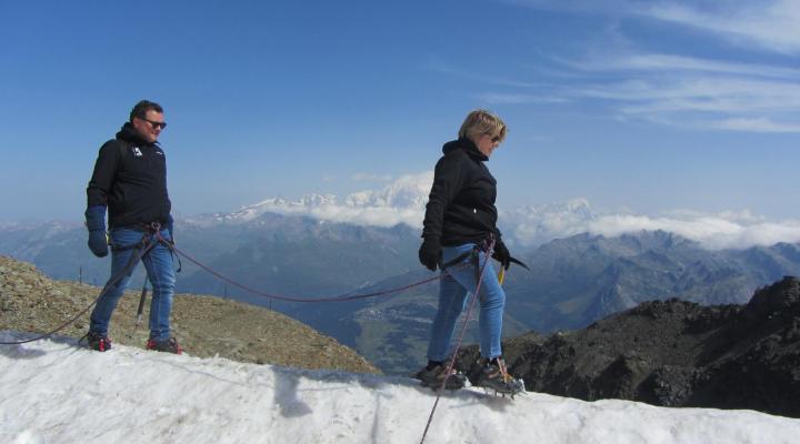 Les Arcs randonnée glaciaire à l' Aiguille Rouge