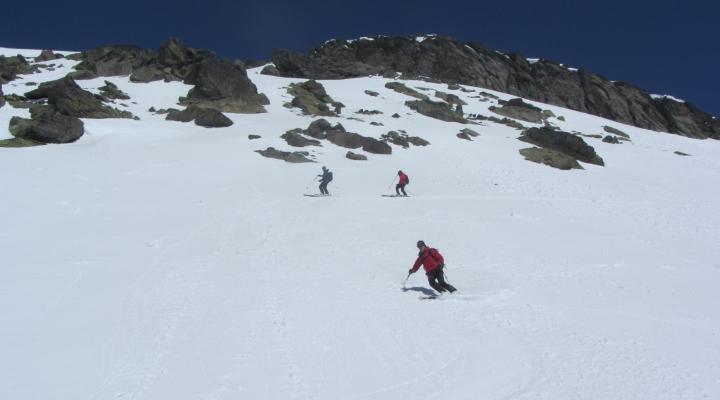 ski de randonnée en Tarentaise - descente Pointe Rousse