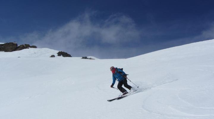 ski de randonnée Beaufortain descente de à la Pointe de Dzonfié