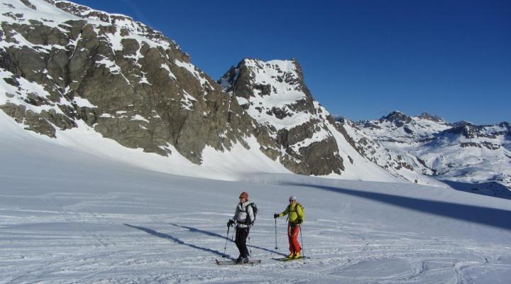 Ski de randonnée en Vanoise - glacier des Evettes