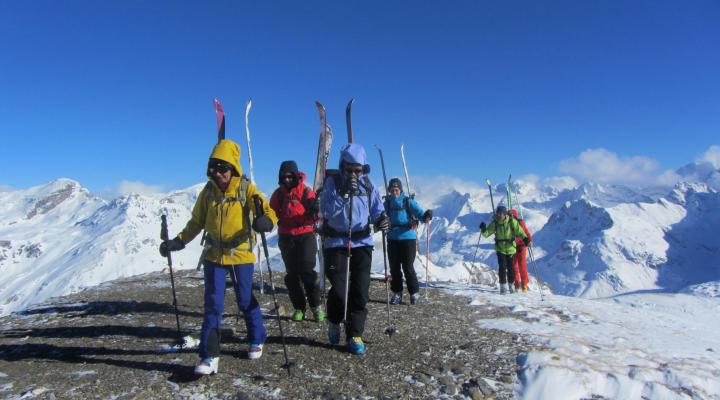 Ski de randonnée à Val d'Isère - Pointe de Bezin