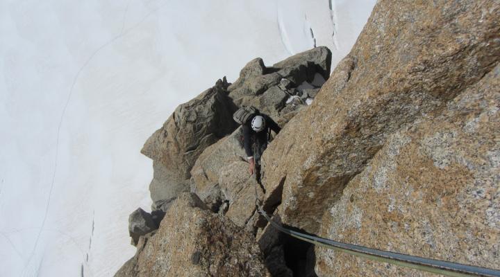 voie Lépiney au Trident du Tacul - Guides des Arcs