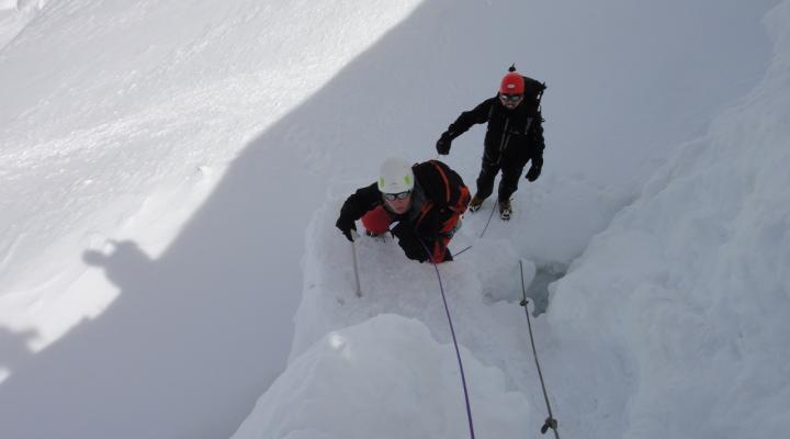 En montant au Mont Blanc