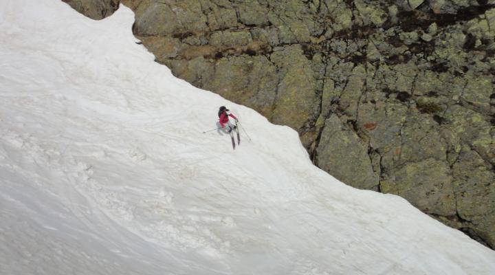 descente du canyon marquant les premiers mêtres du Rhin