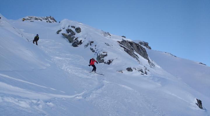 Les Arcs ski hors piste - la crete des lanchette