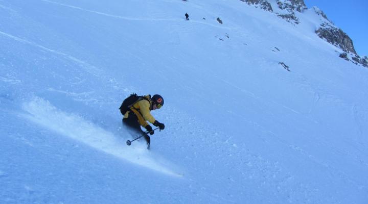 Hors piste Tignes face nord de Pramecou