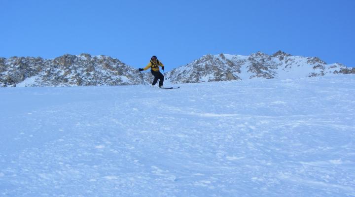 Hors piste Val d'Isère couloir des pisteurs