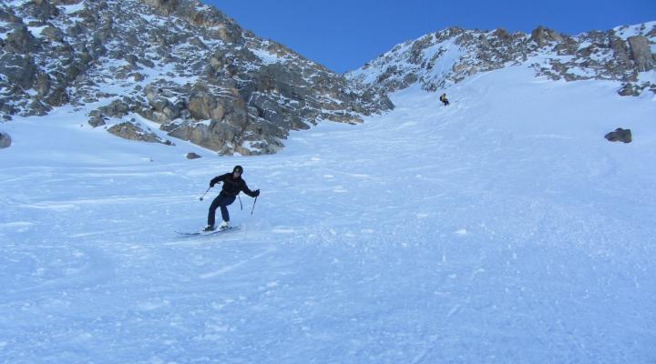 Hors piste Val d'Isère couloir des pisteurs