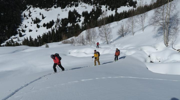 Randonnée à ski à Vaugel