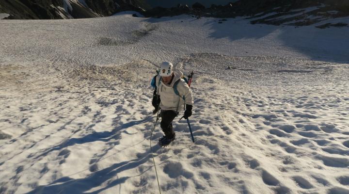 Début de la montée