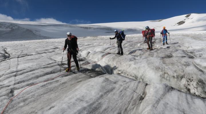 Sur le glacier du Dard