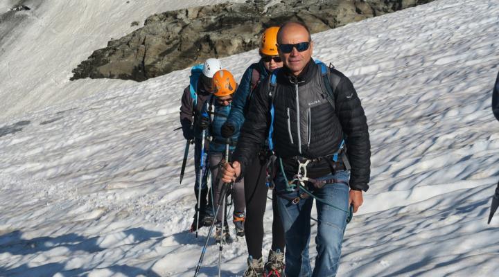 En approchant du sommet de la Galise