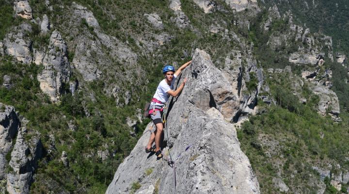escalade dans les gorges du Tarn