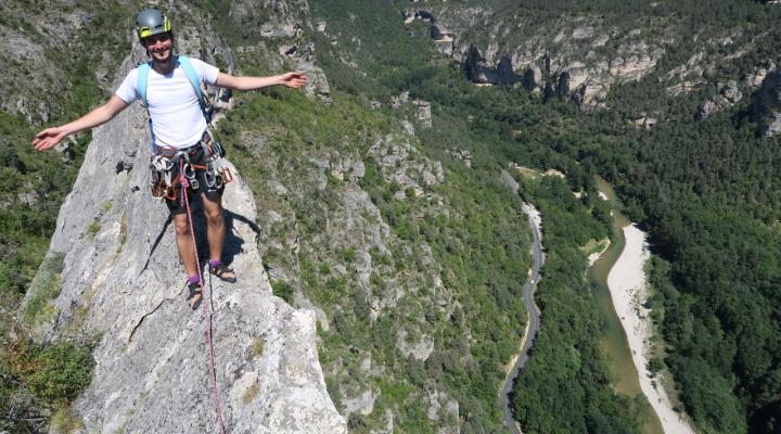 escalade dans les gorges du Tarn