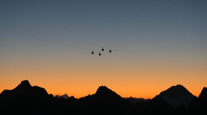 Levée du jour su la Vallée blanche