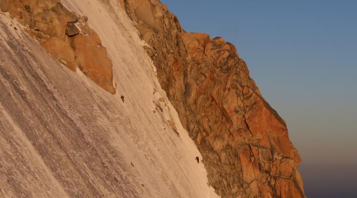Une cordée au Mt Blanc du Tacul