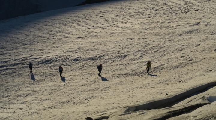 En montant à L'Albaron