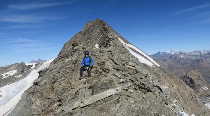La descente sur l'arête