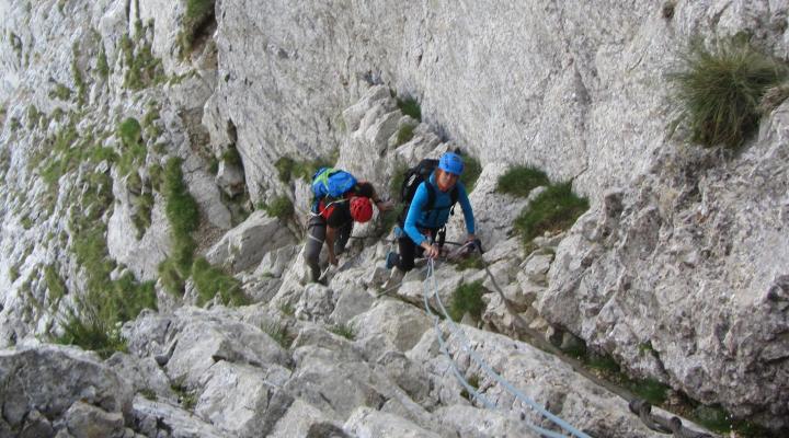 Escalade du Mont Aiguille par la voie normale