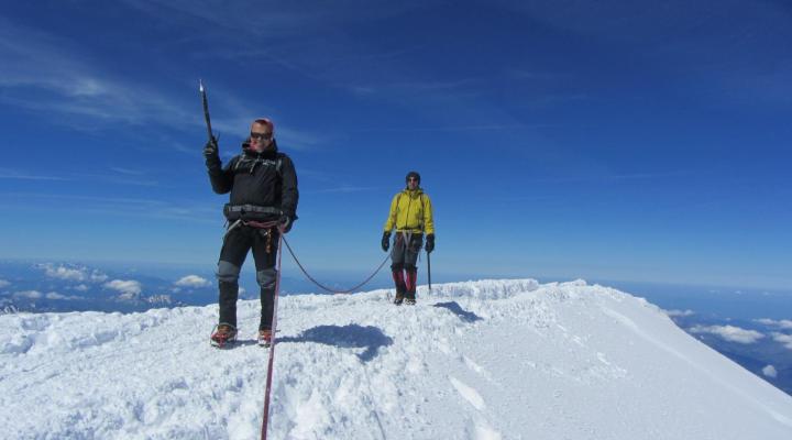 Ascension du Mont Blanc, le sommet