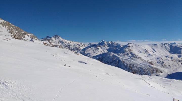 ski de randonnée au départ de Tignes