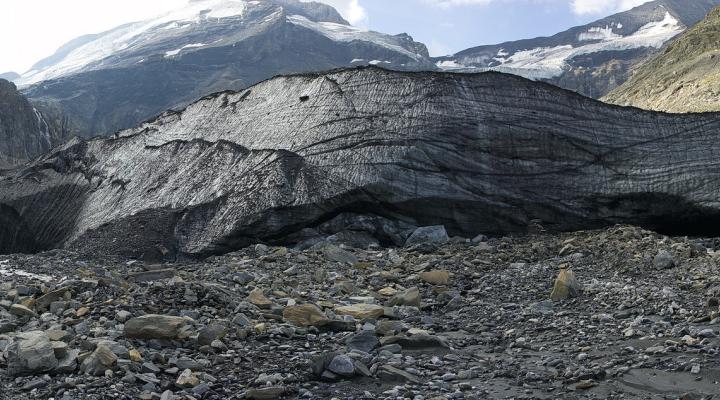 le front du glacier de Pramort