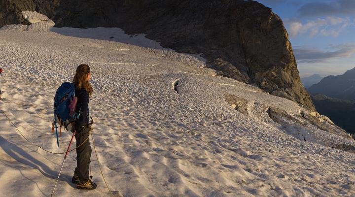 sur le glacier de Rosolin