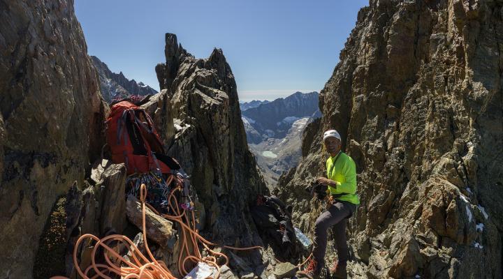 Petite pause avent de traverser sous le carquois.