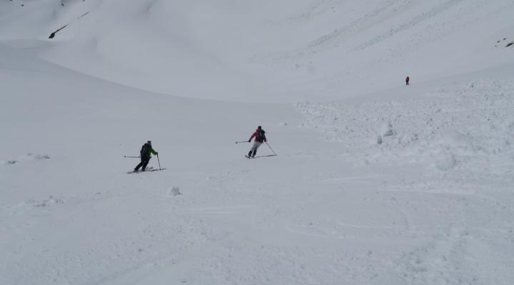 Descente vers les Pissaillats