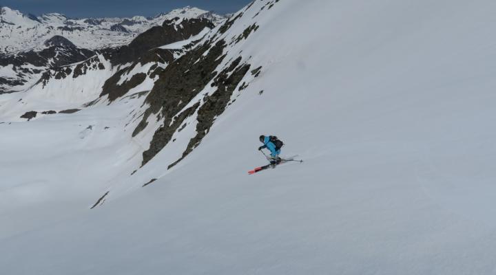 Descente vers le col