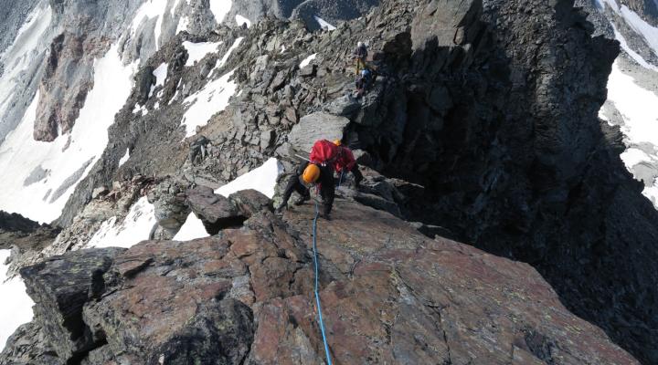 Arête sud de l'Aiguille Rouge