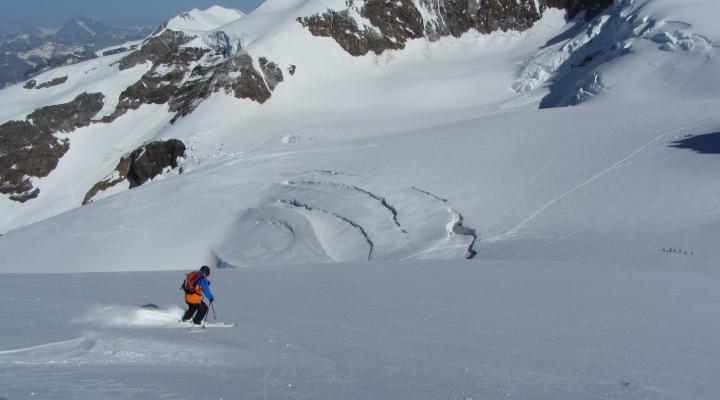 Ski de randonnée dans le massif du Mont Rose - Pyramide Vincent