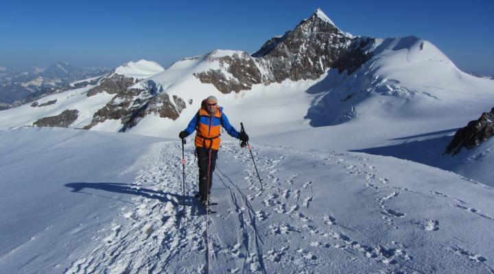 Ski de randonnée dans le massif du Mont Rose - Pyramide Vincent