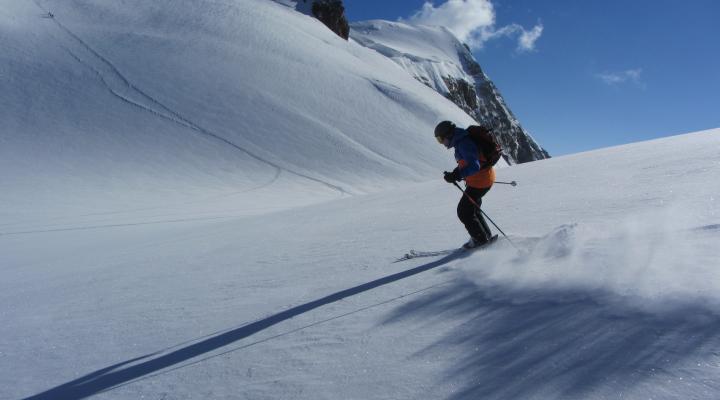 Ski de randonnée dans le massif du Mont Rose - Pyramide Vincent