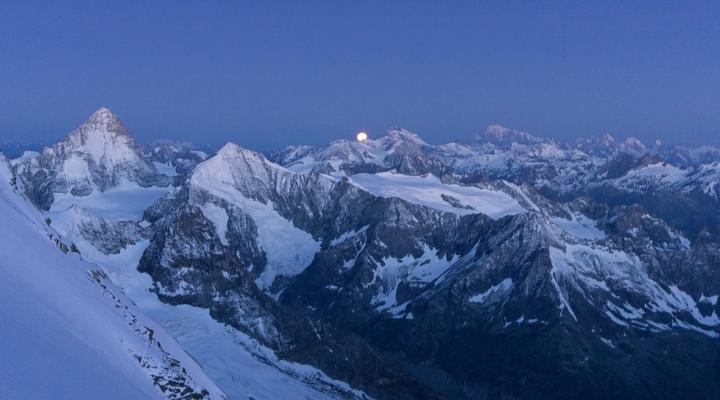 coucher de lune et lever du jour...