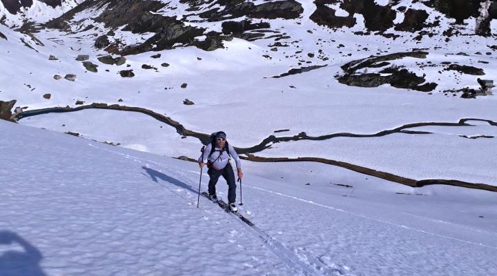 Vers les arêtes de Montsetti