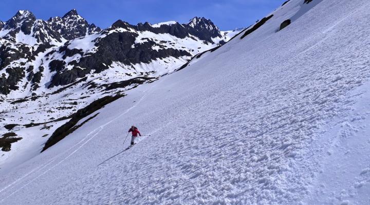 Vers les arêtes de Montsetti
