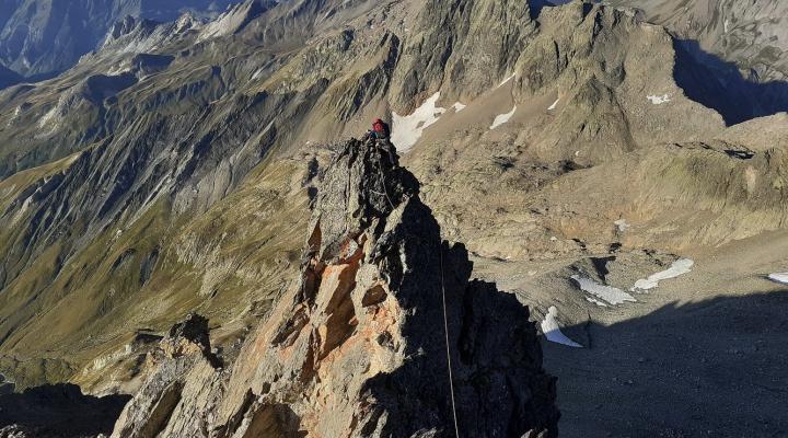 Vue du sommet de la première pointe.
