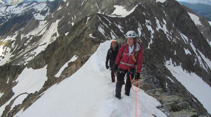 Dôme des Glaciers par l'arête des Lanchettes