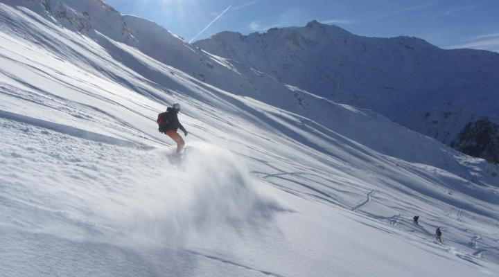 Hors piste au départ des Arcs