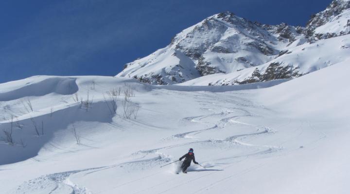 Ski hors piste aux Arcs